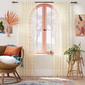Elegant Cream Sheer Curtains